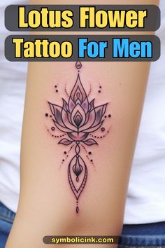 Lotus Flower Tattoo Men Lotus Tattoo Design Men, Lotus Flower Tattoo Men, Lotus Tattoo Men, Lotus Flower Colors, Upper Shoulder Tattoo, Men Flower Tattoo, Tatuaje Trash Polka, Third Eye Tattoos