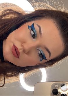 Eye Makeup Art Aesthetic, Fantasy Eyeliner, Cowgirl Makeup, Ball Makeup, Butterfly Makeup, Glam Wedding Makeup, Bridal Eye Makeup, Simple Makeup Tips, Cute Eye Makeup