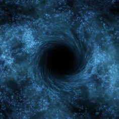 a black hole in the center of space