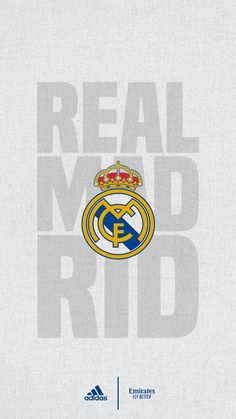 the real madrid logo on a white background