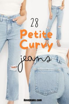 Get curvy petite outfit inspiration with Springs must have jeans for your petite curvy body type. Use jeans as foundation pieces for your casual spring outfits. You will love these jeans take a look! Curvy Petite Outfits, Curvy Petite Fashion Over 40, Get Curvy, Edgy Casual Outfits, Petite Curvy Fashion, Must Have Jeans, Short Curvy Girl Outfits, Curvy Petite Outfit