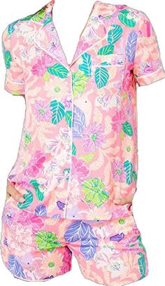 Best Of Friends, Linen Top, Lapel Collar, Pajamas Women, Short Sleeve Top, Lilly Pulitzer, Patch Pocket, Ivy, Short Sleeves Tops