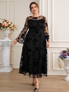 Dress For Big Size Woman, Plus Size Elegant Dresses, Long Dress Plus Size, Long Summer Dresses Maxi, Mesh Overlay Dress