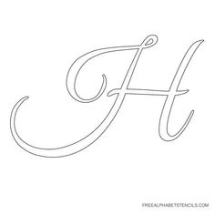 the letter h is made up of two lines and has been drawn in one line