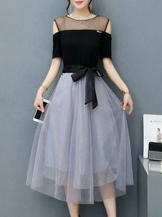 Fashion Dresses Formal, Trendy Dress Outfits, Panel Dress, Beauty Dress