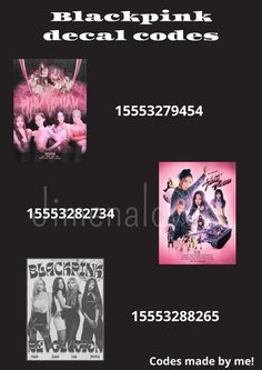 blackpink decal code for the album's cover, and it is also available