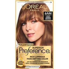 PRICES MAY VARY. Superior Preference Permanent Hair Dye Kit: For gorgeous, fade-defying hair color with dimension, look no further; We pair our gel hair dye formula with Care Supreme Conditioner with Shine Serum to help maintain color vibrancy and provide silk and shine Fade-Defying Hair Color: Superior Preference hair color kits have been our gold standard in hair dyes since 1973; There are over 50 shades to choose from, so you can find the perfect shade for you, from luminous red to cool ash b Light Amber Brown Hair, Dark Brown Hair Extensions, Golden Brown Hair Color, Saloon Hair, Covering Gray Hair, At Home Hair Color, Temporary Hair Color, Beauty Saloon, Permanent Hair Dye