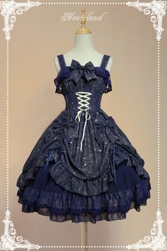 *Neverland*The stars words and wishes JSK dress lolita JSK dress Version Ⅰ Dolls Pattern, Beauty Dress, Online Dress Shopping, Lolita Dress, Gothic Lolita, Lolita Fashion, Kawaii Fashion, Japanese Fashion