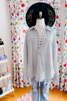 Striped Serendipity Pullover