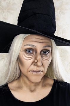 Witch Makeup Diy, Basic Witch Costume, Simple Witch Makeup, Tomato Cage Ghost, Witch Makeup Ideas, Witch Face Paint, Witch Nose, Witch Costume Diy, Maquillage Halloween Simple