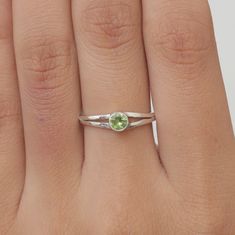 Cut Peridot Ring, 925 Sterling Silver Ring, Round Gemstone Ring, August Birthstone, Split Band Ring, Handmade Jewellery, Women Silver Ring Gemstone Name - Cut Peridot  Stone Quality - AAA Ring Weight - 2.03 gm Stone Shape - As shown in the picture Ring Size - All Ring Size Available  * You Will Get The Same Product As Shown In The Picture. We serve complete 925 sterling silver Jewelry and genuine properties of the stone. The products are dispatched from the small business from USA. Product Quality and Packaging - Our all products are 925 Silver Stamped which shows that the product is genuine and authentic .The products are dispatched from the small business from USA so you get the product on time and the product packaging comes in bubble foil wrap with all the precautions taken primarily t Adjustable Green Round Birthstone Ring, Adjustable Round Peridot Ring, Adjustable Peridot Ring, Promise Ring With Peridot In Round Shape, Adjustable Sterling Silver Ring With May Birthstone, Adjustable Sterling Silver Ring For May Birthstone, Green Sterling Silver Stackable Crystal Ring, Green Stackable Sterling Silver Crystal Ring, Hippy Gifts