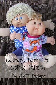 cabbage patch doll clothes pattern by gyct designs for the cabbage patch doll collection