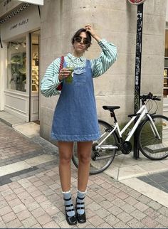 Denim Dress Outfit, Look Festival, Nashville Outfits, Brunch Outfit, Mode Vintage, Denim Outfit