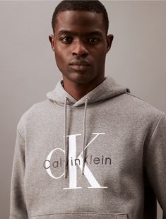 A casual essential, this hoodie features CK monogram logo styling at the chest. Designed with long sleeves and a kangaroo pocket at the front. Crafted from a plush cotton blend for super soft comfort.  Material: 80% Cotton, 20% Polyester. Logo Detail Long Sleeve Hoodie For Fall, Winter Logo Hoodie Sweatshirt, Long Sleeve Hoodie With Logo For Fall, Long Sleeve Hoodie With Logo Detail For Fall, Logo Detail Hoodie Sweatshirt For Fall, Winter Fleece Hoodie With Logo Detail, Fall Hoodie Sweatshirt With Logo Detail, Fall Hoodie Sweatshirt With Logo, Crew Neck Hoodie With Logo For Winter