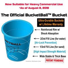 the official bucket is shown with instructions for how to use it