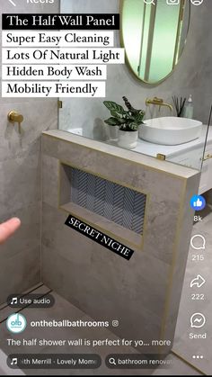 the bathroom is clean and ready to be used by someone who likes it on their phone