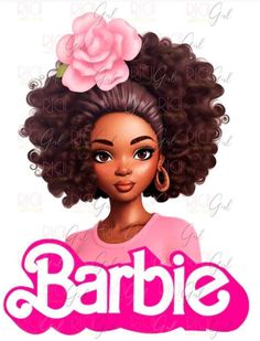 Girly Backgrounds, Blue Eye Color, Powerful Magic, Barbie Art, Black Chicks, Black Hair Color, Shirt Prints, Sublimation Files