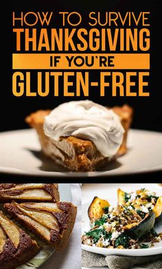 the cover of how to survive thanksgiving if you're gluten - free