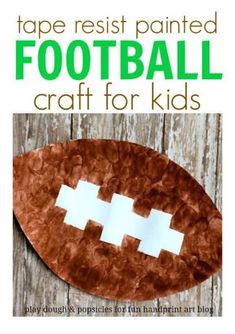 paper plate football craft for kids to make