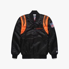 Men Winter Jacket, Starter Jacket, Knitted Collar, Satin Jacket, Satin Jackets, Unique Prints, Suit Up, Soft Hoodie, Orange Fashion