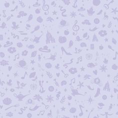 a purple wallpaper with many different things on it