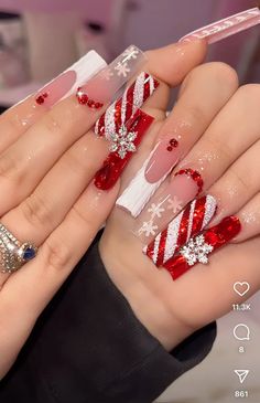 #stripenails #nailsofinstagram #whitenailart Red Nails French Tip, Red Nails French, Quinceanera Nails, Nails French Tip, Nail Appointment, Nails Design With Rhinestones, Dope Nail Designs, Simple Acrylic Nails, Nail Art Designs Diy