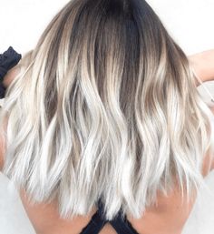 Highlights With Money Piece Short Hair, I’ve Blonde Balayage, Shoulder Length Short Hairstyle Women, Ombre Melt Hair, Cute Short Hair Colors, Hair Styles For 2023 For Women, Titanium Blonde Hair, Icy Blonde Money Piece, Short Ombre Hair Brown To Blonde