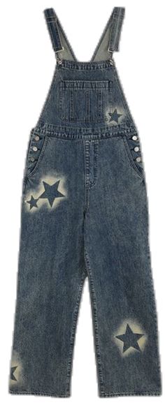 Casual Denim Blue Star Print Bottoms, Casual Denim Blue Bottoms With Star Print, Cotton Wide Leg Pants With Star Print, Cotton Wide-leg Pants With Star Print, Casual Star Print Wide Leg Bottoms, Wide Leg Cotton Pants With Star Print, Casual Wide Leg Bottoms With Star Print, Casual Wide-leg Bottoms With Star Print, Casual High Waist Star Print Pants