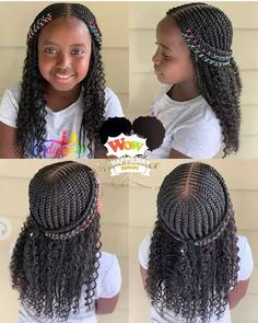 angel braided wig with frontal lace by erioluwa - Wigs - Afrikrea Winter Natural Hairstyles, Cornrows For Girls, Toddler Braided Hairstyles, Black Kids Braids Hairstyles, Halloween Hairstyles, Styles Ideas