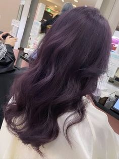 Violet Hair Colors, Purple Hair Color, Fake Insta, Dark Purple Hair, Dyed Hair Purple, Plum Hair, Korean Hair Color, Wine Hair, Violet Hair