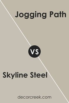 Skyline Steel SW 1015 by Sherwin Williams vs Jogging Path SW 7638 by Sherwin Williams Gentle Gray, Different Vibes, Cozy Morning, Cozy Mornings, Walk In The Park, A Cup Of Tea, Paint Colors For Home