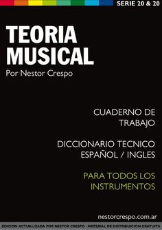 the poster for teoria musical, which is written in spanish and has an image of