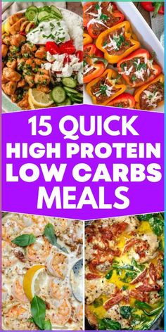 15 quick high protein low carb meals