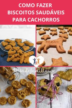 the collage shows different types of cookies and other foods that are made with biscuits