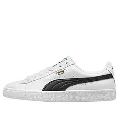 Puma Basket Classic LFS White Black Sneakers/Shoes Puma Basket Classic, Puma Suede, Puma Sneakers, Black Sneakers, Sneakers Shoes, Skate Shoes, Puma Sneaker, Low Top, White Black