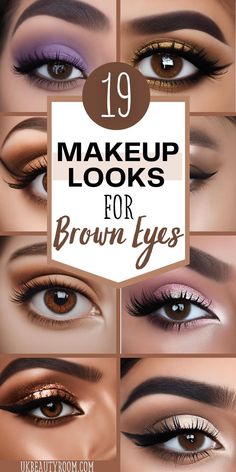 Makeup Ideas For Brown Eyes, Turquoise Eyeshadow, Shimmery Eyeshadow, Beginners Eye Makeup, Eyeshadow For Brown Eyes, Brown Eyeliner, Eye Makeup Steps, Glam Look, Makeup Looks For Brown Eyes