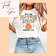 Funny Christian Halloween Shirt | Humorous Faith Tee for Halloween | Christian Gifts Celebrate Halloween with a twist of humor in our Funny Christian Halloween Shirt! This lighthearted tee perfectly blends faith and fun, making it ideal for church events, Halloween parties, or casual outings. Featuring a clever design that showcases your faith with a humorous touch, this shirt is sure to get laughs and spark conversations. Made from soft, breathable fabric, it's comfortable enough for all-day we Halloween Christian, Fall Christian, Christian Halloween, Jesus Funny, Faith Tees, Church Events, Christian Designs, Christian Humor, Christian T Shirt