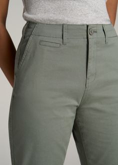 About Our High Rise Tapered Chino Pants for Tall Women Say hello to the perfect chino pants for tall women. It’s hard to find any clothes when you have extra-long legs, especially wardrobe staples. That’s why we’ve created these chinos intentionally for ladies from 5’9 to 6’6. With multiple inseams to choose from, you can finally get the length that’s right for you, without all of the extra fabric you normally find in a long pant. These tall women’s pants are a true foundation piece with their p Pants For Tall Women, Tapered Chinos, Stylish Outfits For Women Over 50, Tall Pants, Chino Jeans, Colored Pants, Extra Fabric, Chino Pants, Tall Women