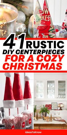 Looking for creative Christmas centerpiece ideas that won’t break the bank? These 41 DIY Rustic Christmas Centerpiece ideas will elevate your holiday decor with minimal effort. Pin these Christmas Centerpiece Ideas now so you’re ready to decorate when the holiday season arrives! Diy Rustic Christmas