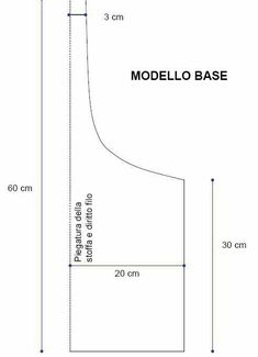 the size and measurements for a modelo base