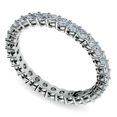 Diamond Eternity Band in White Gold (1 ctw) Open Gallery, Wedding Ring Necklaces, Diamond Eternity Ring, Diamond Eternity Band, Top 10 Engagement Rings, Solitaire Pendant Necklace, Platinum Wedding, Natural Diamond Engagement Ring, Wedding Ring Designs