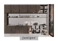 an image of a kitchen scene with the words jumper above it in black and white