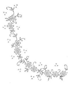 a drawing of flowers and leaves on a white background with space for the wording