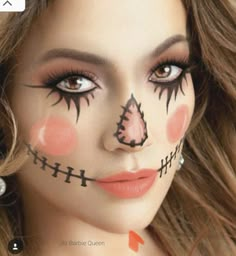 Awesome Halloween Makeup, Pelottava Halloween, Cute Clown Makeup, Makeup Beginner