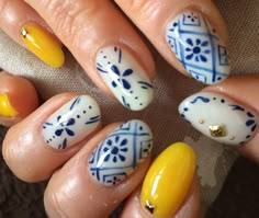 Mexican Nails, Gem Nails, Chic Nails, Gorgeous Nails, Blue Nails, Nail Manicure, Swag Nails