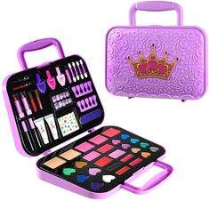 Kids Makeup Kit, Real Makeup, Makeup Toys, Pretend Makeup, Makeup Kit For Kids, Play Makeup, Complete Makeup, Princess Makeup, Cosmetic Kit