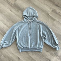 New Without Tags! Cross Posted! Comfy Drawstring Hoodie For Fall, Cozy Stretch Sweatshirt With Drawstring Hood, Casual Cozy Fit Sweater With Drawstring Hood, Comfy Stretch Hooded Sweatshirt, Comfy Stretch Hoodie, Comfy Drawstring Sweatshirt For Winter, Stretch Drawstring Hoodie Sweatshirt, Casual Stretch Sweater With Drawstring Hood, Casual Cozy Fit Top With Drawstring Hood