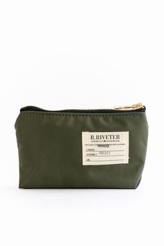 With durable, water-resistant nylon and a convenient zipper pull, these versatile Zipper Pouches are perfect for a multitude of uses. Each R.Riveter handbag takes a journey across the country before arriving at your doorstep. Components are crafted by independent military spouses in their homes around the nation and shipped to R.Riveter's FabShop to be assembled into a one-of-a-kind product. 100% cotton Height 3" x Width 6" Weight .12 lbs Inspiration Behind the Name Lucy Stone’s story begins lik Military Style Nylon Bags For Everyday Use, Lucy Stone, Small Zipper Pouch, Zipper Pouches, Military Spouse, Women’s Rights, Gal Pal, Wallet Accessories, Signature Collection