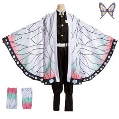 PRICES MAY VARY. 100% RESTORATION - Luxury Kochou Shinobu anime cosplay costume kit includes 1x robe, 1x shirt, 1x pant, 1x belt, 1x legging strap, 1x butterfly hair accessory, the Kochou costume fully make you the live anime Kochou. HIGH QUALITY FABRIC - Made of top grade polyester material which features soft, smooth and breathable to deliver you luxury comfort for whole day long wearing, exquisite stitching makes the Kochou Shinobu costume built to last. VARIOUS SIZES OPTIONAL - Kochou Shinob Shinobu Cosplay, Kimono Outfits, Kochou Shinobu, Anime Kimono, Costume For Kids, Anime Cosplay Costumes, Party Suits, Fantasias Halloween, Anime Costumes