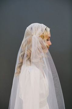 Bohemian Veils, Simple Wedding Veil, Boho Veils, Chapel Length Veil, White Veil, Boho Headpiece